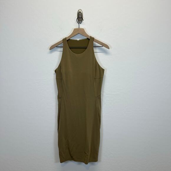 Lululemon Slim-Fit Above-Knee Dress Artifact Built in Bra Women’s Dress 10 - Picture 4 of 10